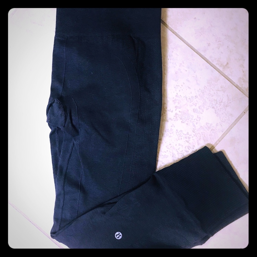 Lululemon knit high rose legging 8